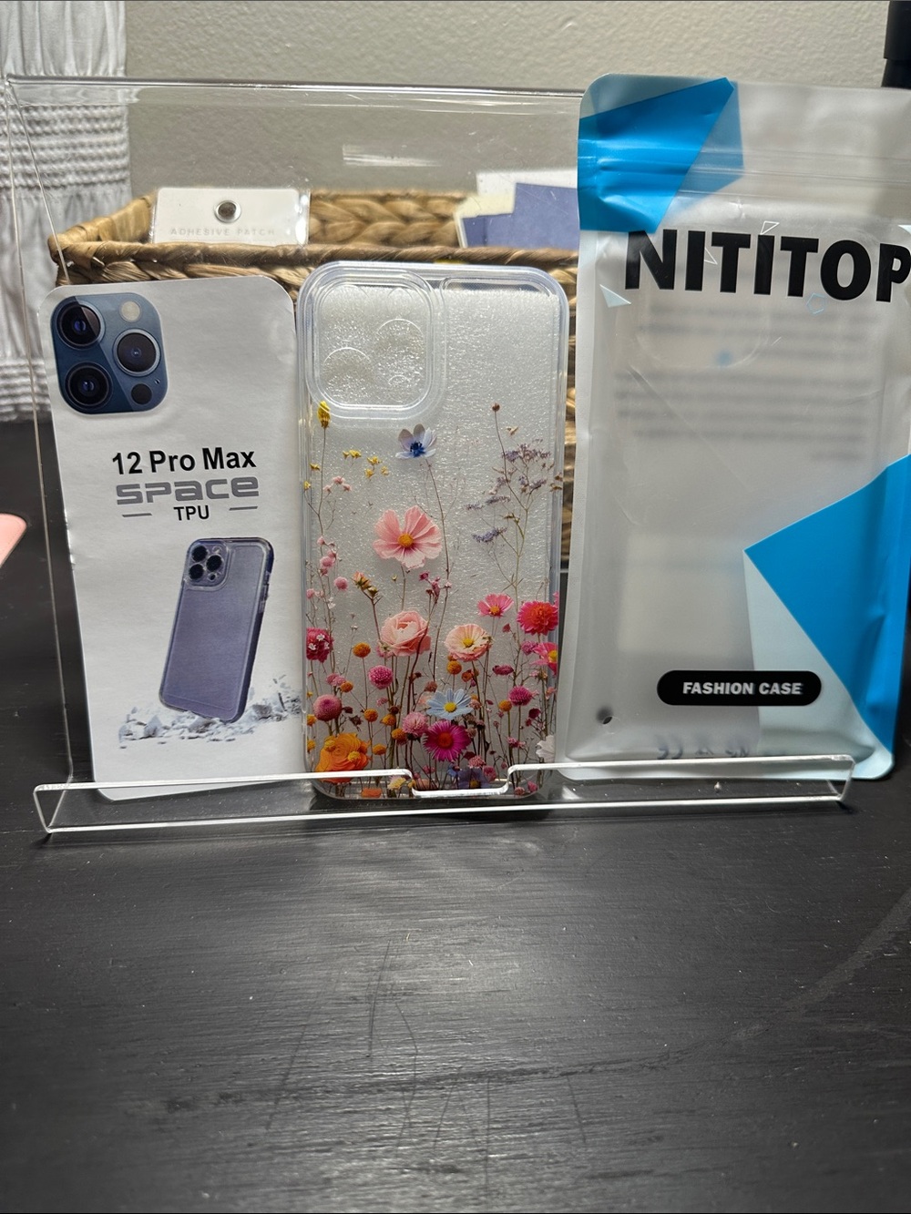 Floral Clear TPU Phone Case for 12 Pro Max - Multicolor NWT